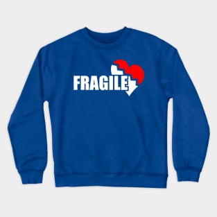 fragile heart art work by pams Crewneck Sweatshirt